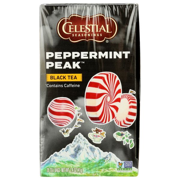 CELESTIAL SEASONINGS: Tea Black Pprmnt Peak, 20 bg