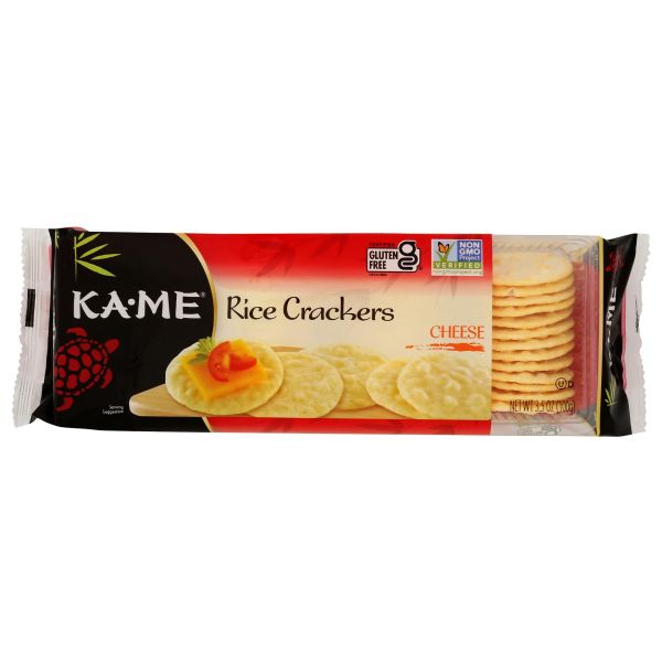 KA ME: Cheese Rice Crackers, 3.5 oz