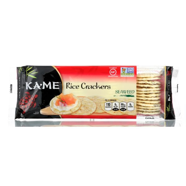 KA ME: Seaweed Rice Crackers Gluten Free, 3.5 oz