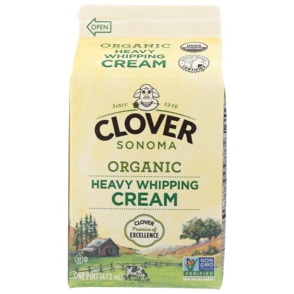 CLOVER SONOMA: Organic Heavy Whipping Cream, 16 oz