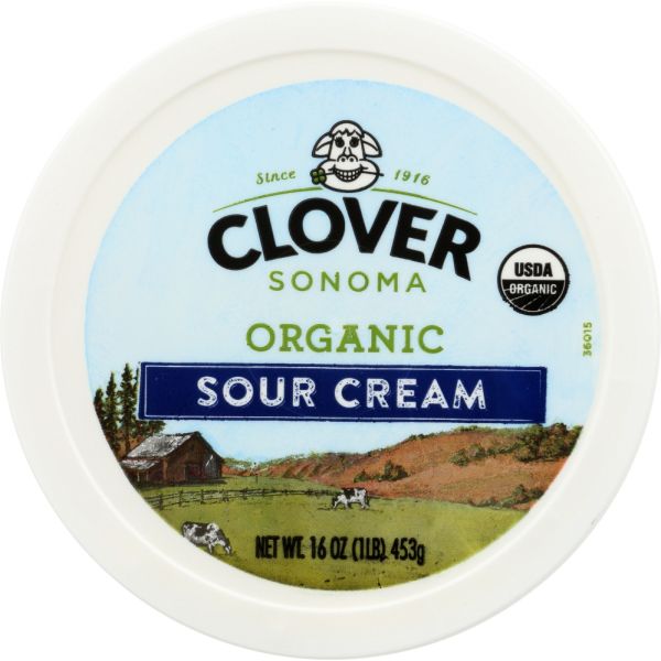 CLOVER SONOMA: Organic Sour Cream, 16 oz