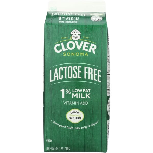 CLOVER SONOMA: 1 Percent Milk Lactose Free, 64 oz