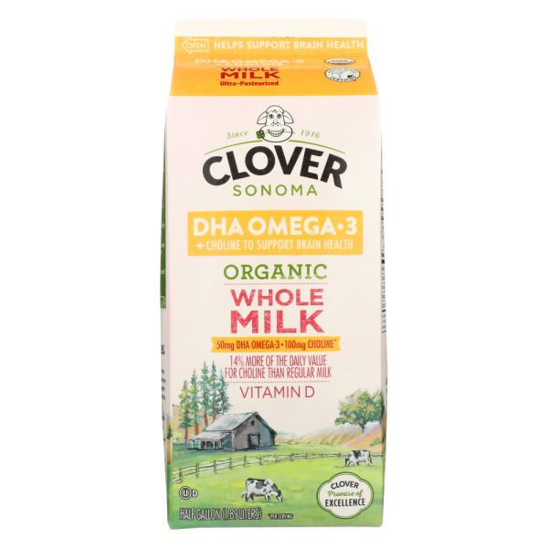 CLOVER SONOMA: Milk Vitamin D Organic Whole Milk, 64 fo