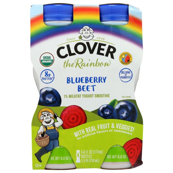 CLOVER SONOMA: Blueberry Beet Yogurt Smoothie, 24 oz