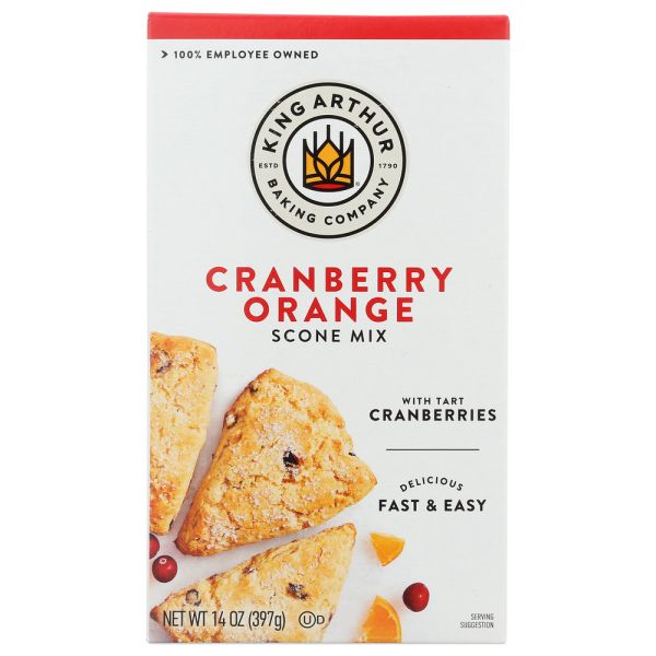 KING ARTHUR: Cranberry Orange Scone Mix, 14 oz