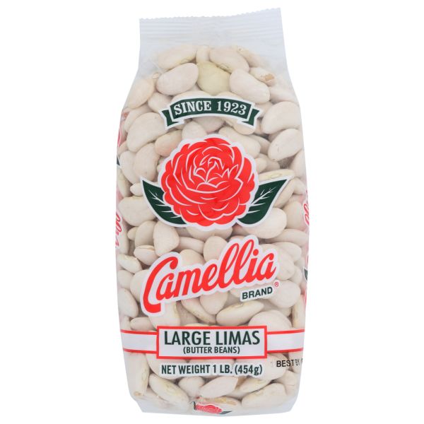 CAMELLIA: Dried Bean Limas Large, 16 oz