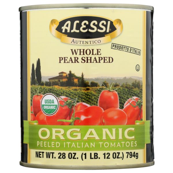 ALESSI: Organic Peeled Tomatoes, 28 oz