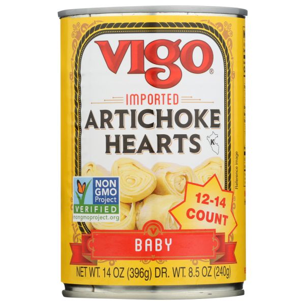 VIGO: Baby Imported Artichoke Hearts, 14 oz