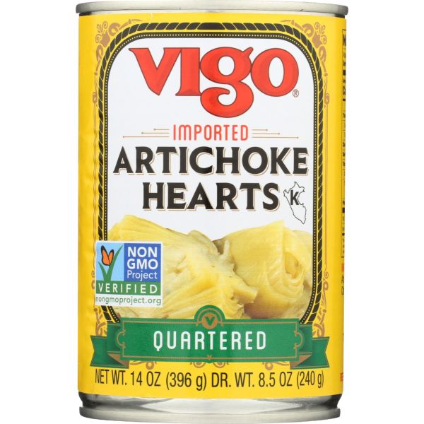 VIGO: Imported Quartered Artichoke Hearts, 14 oz