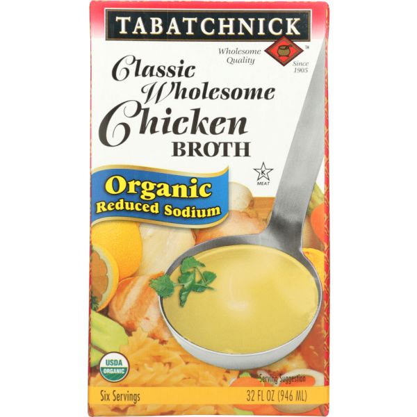 TABATCHNICK: Organic Broth Classic Chicken, 32 oz