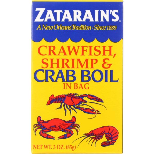 Zatarains Crawfish Shrimp Crab Boil in Bag, 3 Oz