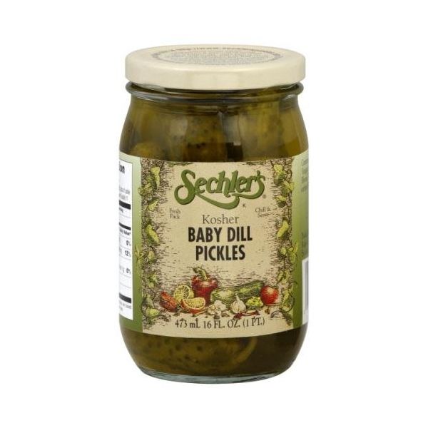 SECHLERS: Baby Dill Pickles Kosher, 16 oz