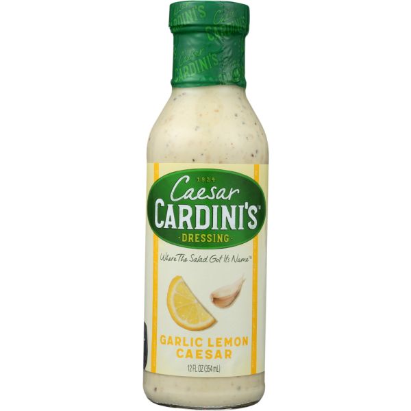 CARDINI: Garlic Lemon Caesar Dressing, 12 oz