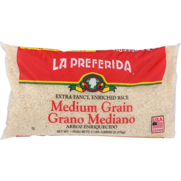 LA PREFERIDA: Medium Grain Rice Poly, 5 lb