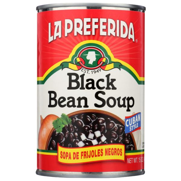 LA PREFERIDA: Black Bean Soup, 15 oz