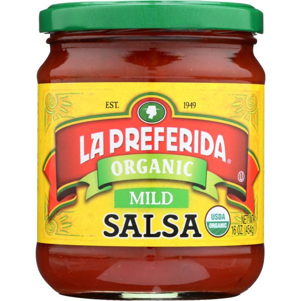 LA PREFERIDA: Organic Mild Salsa, 16 oz