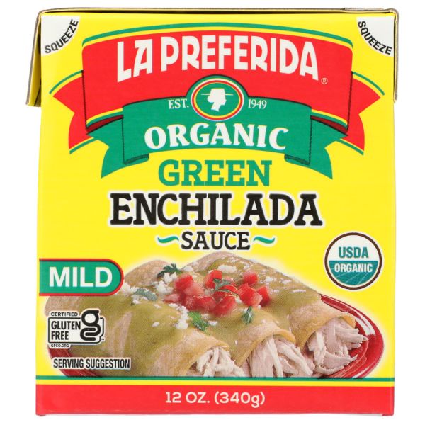 LA PREFERIDA: Organic Red Enchilada Sauce Tetra Recart, 12 oz