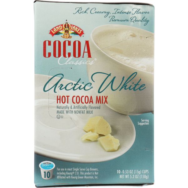 LAND O LAKES: Cocoa Single Serve Artic White 10 Counts, 5.3 oz