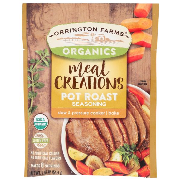ORRINGTON FARMS: Organic Meal Creations Pot Roast Seasoning, 1.92 oz