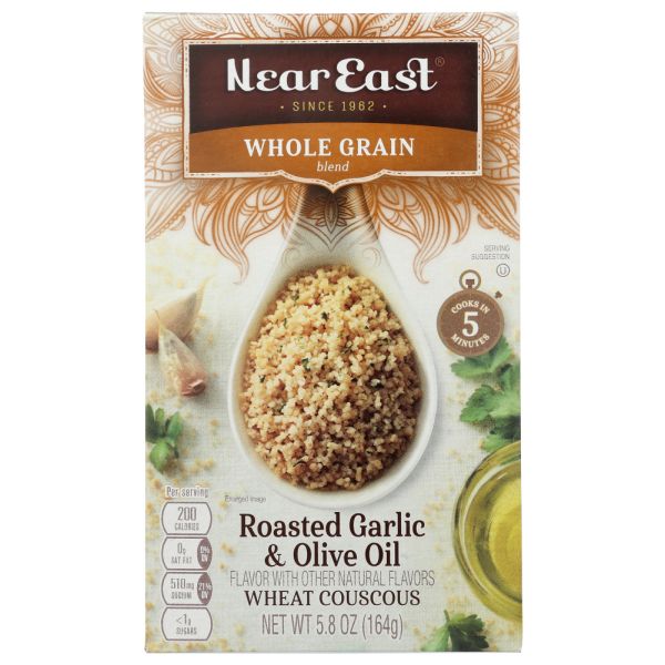 NEAR EAST: Couscous Whole Grain Roasted Garlic, 5.8 oz