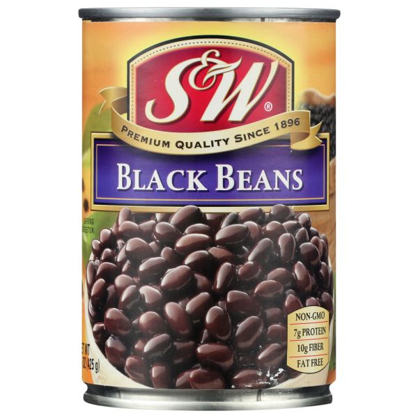 S&W PREMIUM: Black Beans, 15 oz