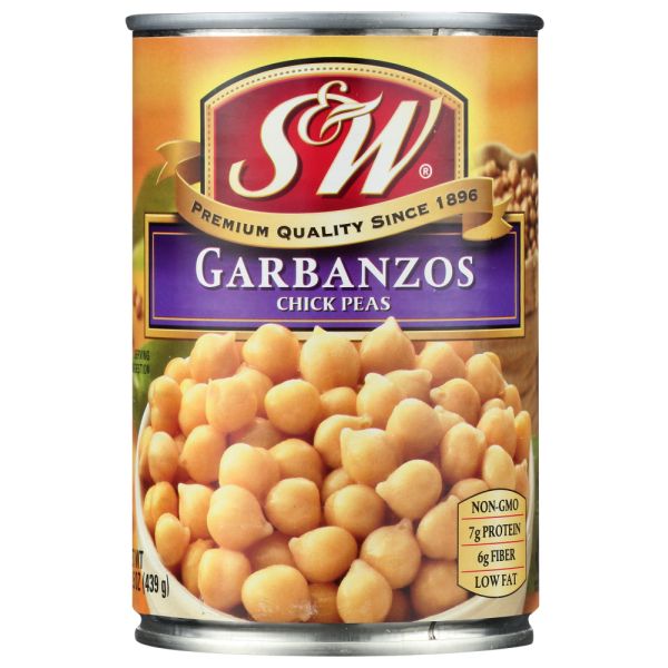 S & W: Garbanzo Beans, 15.5 oz