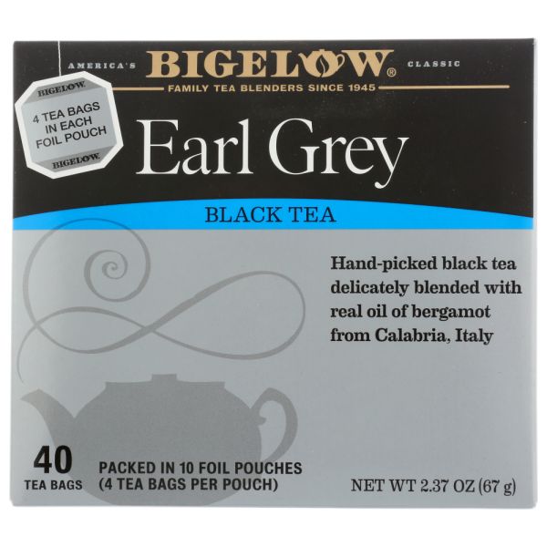 BIGELOW: Earl Grey Tea 40 Tea Bags, 2.37 oz