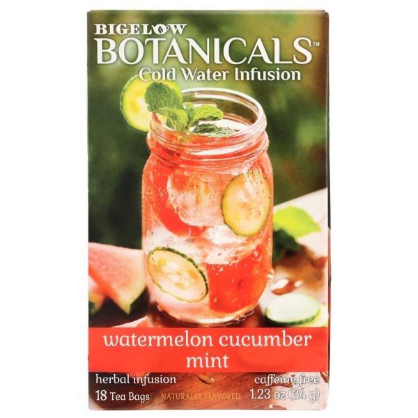 BIGELOW: Watermelon Cucumber Mint Cold Water Infusion Tea, 1.23 oz