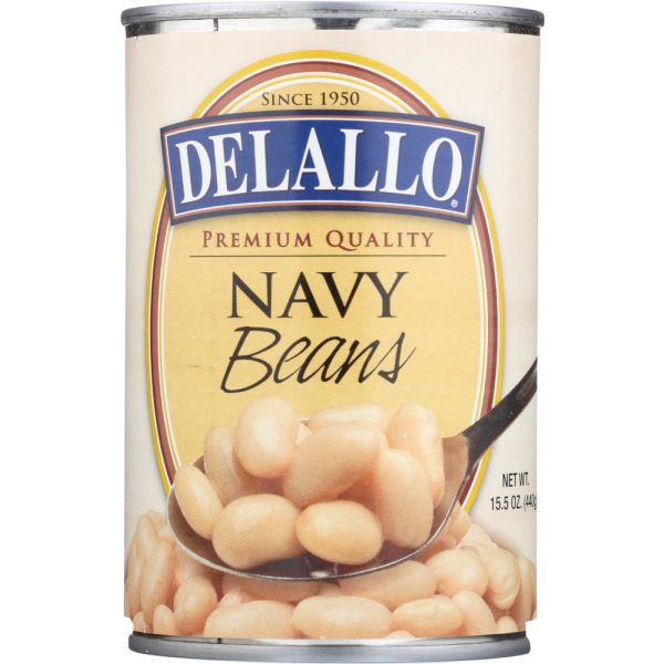 DELALLO: Navy Beans, 15.5 oz