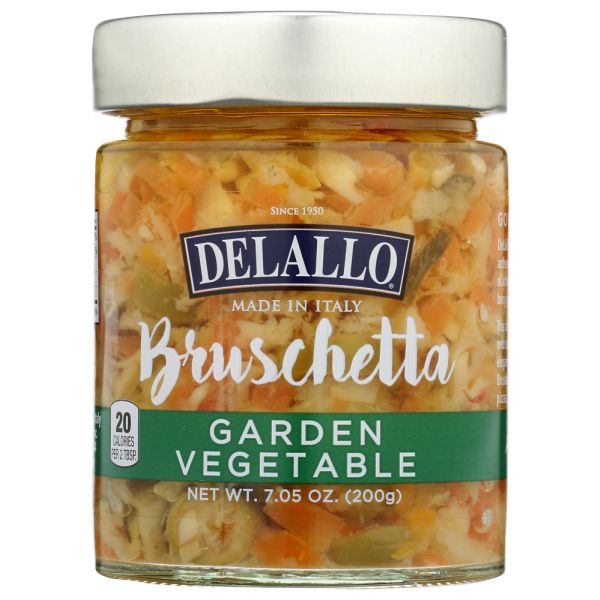 DELALLO: Vegetable Bruschetta, 7.05 oz