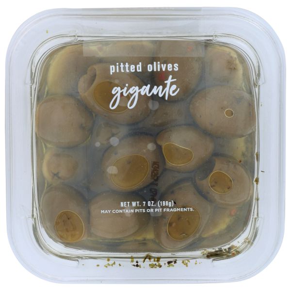 DELALLO: Pitted Green Olive Gigante, 7 oz
