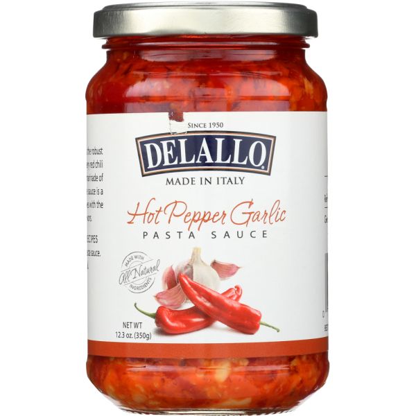 DELALLO: Sauce Garlic Pepper Hot, 12.3 oz