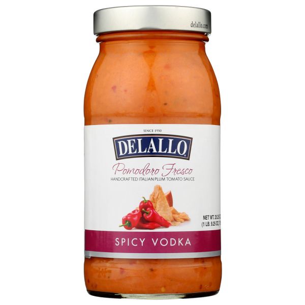 DELALLO: Pomodoro Spicy Vodka Sauce, 25.25 OZ