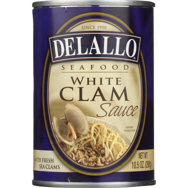 DELALLO: Clam Sauce White, 10.5 oz