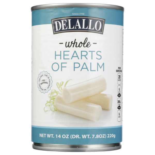 DELALLO: Heart Of Palm Whole, 14.1 oz