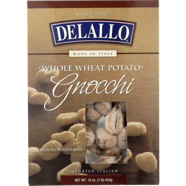 DELALLO: Gnocchi Potato Whole Wheat, 16 oz