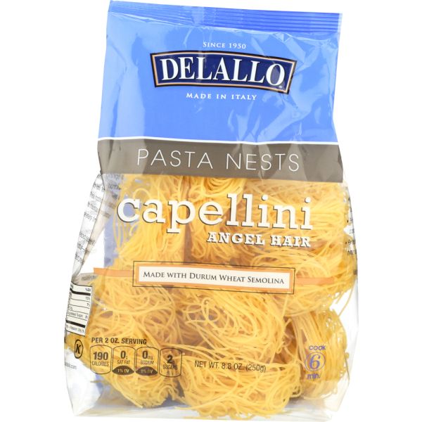 DELALLO: Capellini Angel Hair Nest Pasta, 8.82 oz