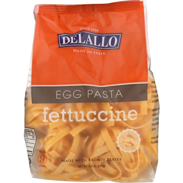 DELALLO: Pasta Egg Fettuccine, 8.8 oz