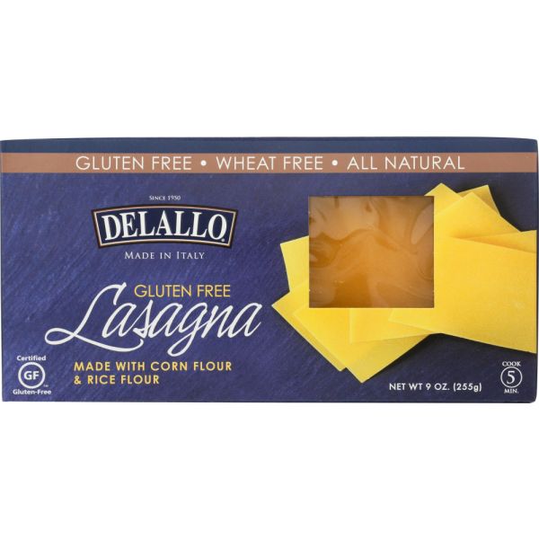 DELALLO: Pasta Lasagna Gluten Free, 9 oz