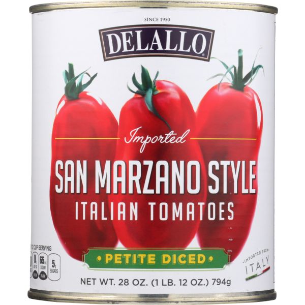 DELALLO: San Marzano Style Diced Tomatoes, 28 oz