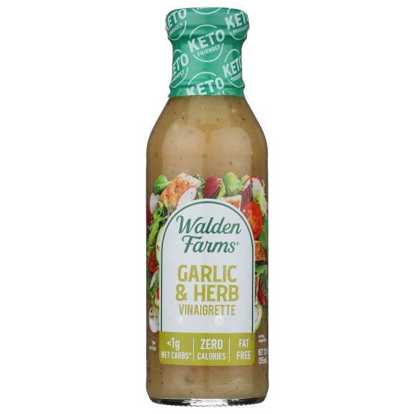 WALDEN FARMS: Garlic and Herb Vinaigrette, 12 fo