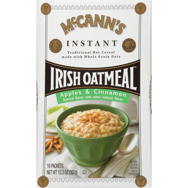 MCCANN: Apple and Cinnamon Instant Oatmeal, 12.3 oz