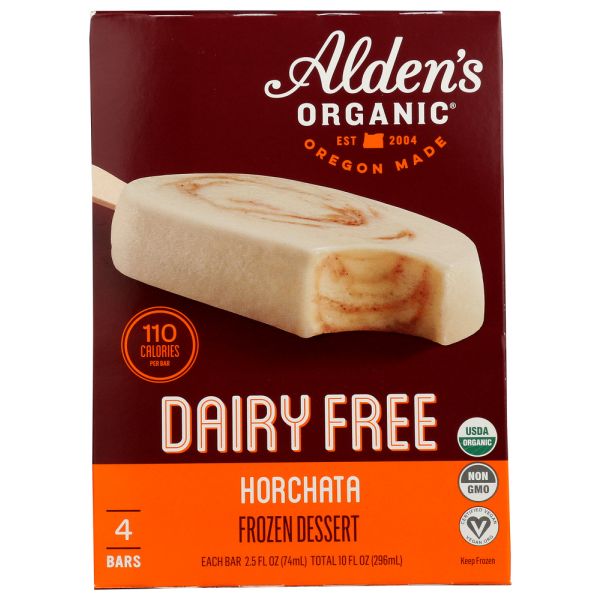 ALDENS ORGANIC: Dairy Free Horchata Bar, 10 oz