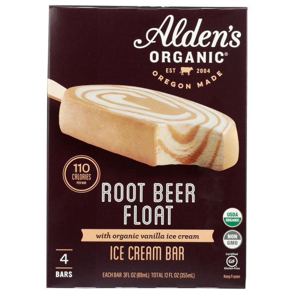ALDENS ORGANIC: Bar Root Beer Float, 12 oz
