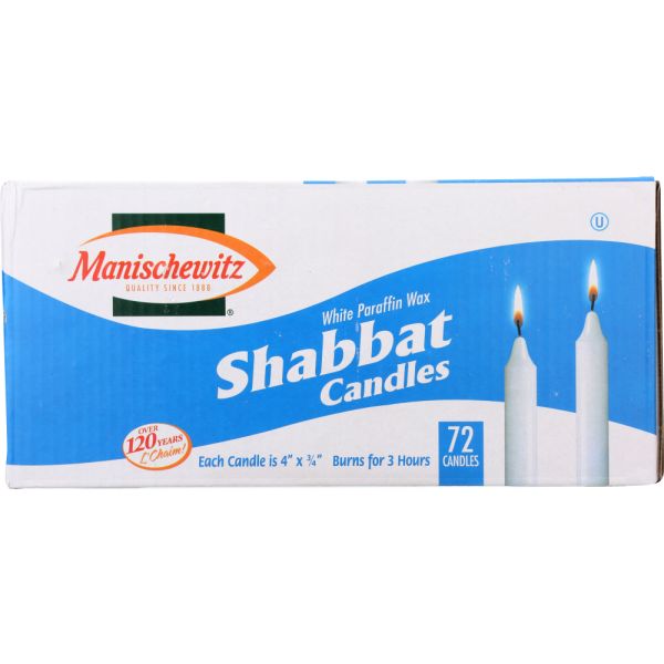 MANISCHEWITZ: Shabbat Candles, 72 pc