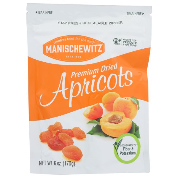 MANISCHEWITZ: Fruit Drd Apricot, 6 oz