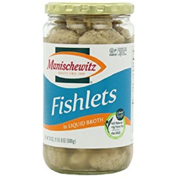 MANISCHEWITZ: Fishlets In Liquid Broth, 24 OZ
