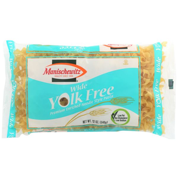 MANISCHEWITZ: Yolk Free Wide Noodles, 12 oz