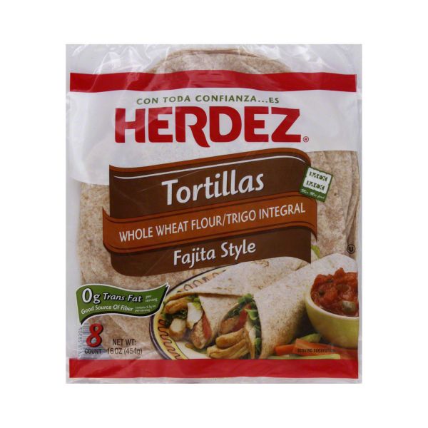 HERDEZ: Tortilla Whole Wheat, 16 oz