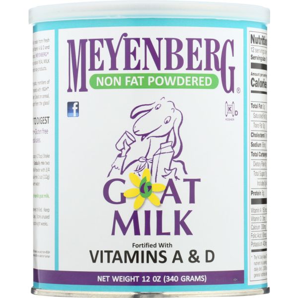 MEYENBERG: Goat Milk Powder Non Fat, 12 oz